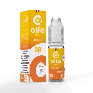 Alfaliquid Boissons - Pêche 10ml