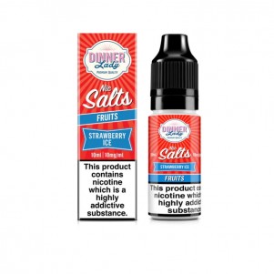 Strawberry Ice Nic Salt 10ml Dinner Lady